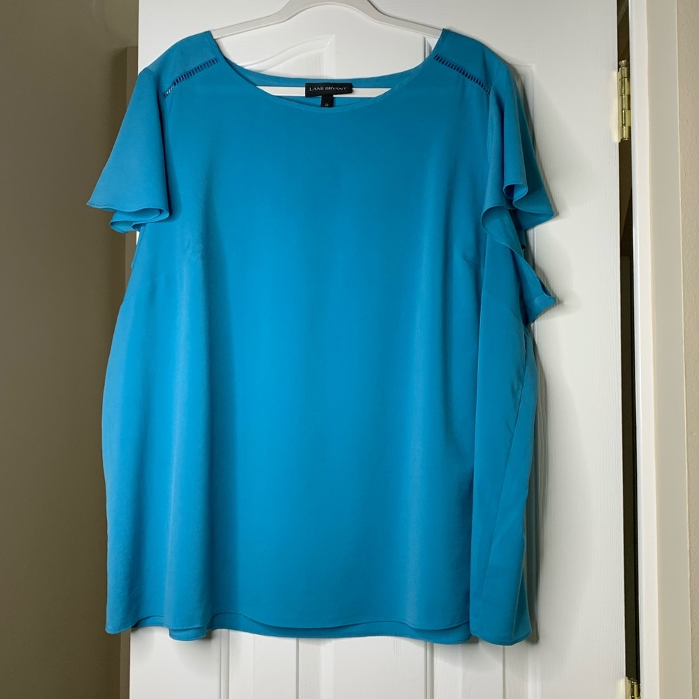 ✨3/$20 LANE BRYANT Short Sleeve Blouse 22 Size